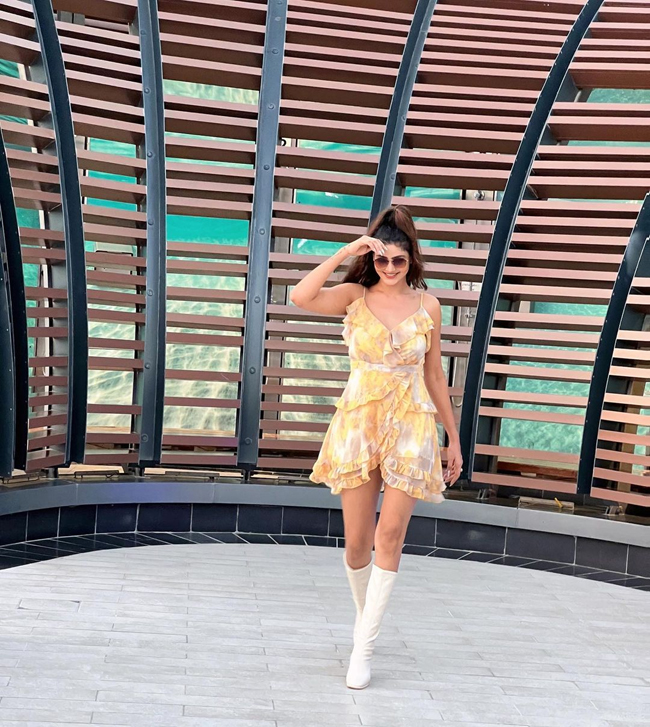 Soniya Bansal Delightful Looks In Colorful Outfit